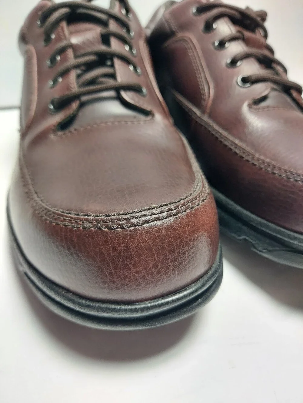 Rockport Ridgefield Eureka Casual Shoes Mens Size 12 Oxford Brown Leather K17201